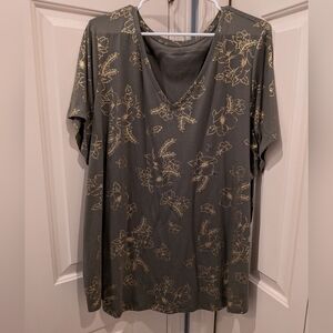 Lane Bryant Olive Green Top